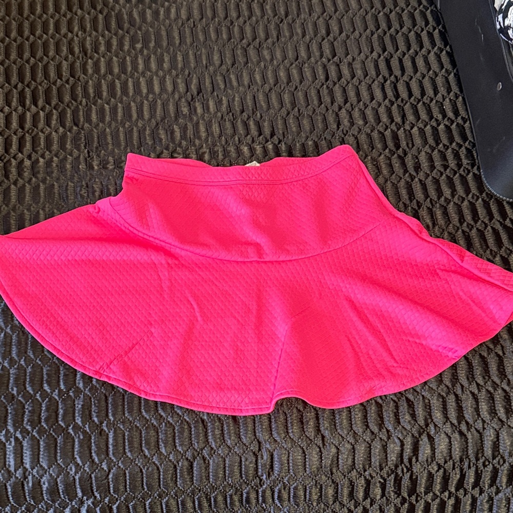 Vibrant Pink Girls Skater Skirt